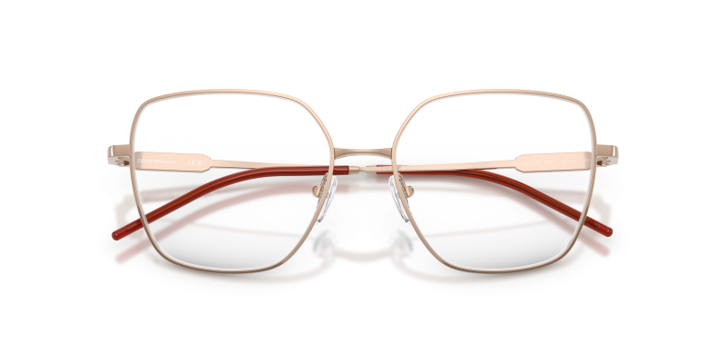 แว่นสายตา Emporio Armani EA1192-3011 สีทองชมพู มุมโคลสอัพหน้ากรอบ