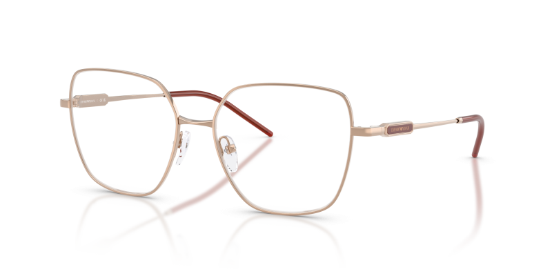 กรอบแว่นสายตา Emporio Armani EA1192-3011 Shiny Rose Gold แว่นสายตา Emporio Armani EA1192-3011 สีทองชมพู มุมสามส่วนสี่