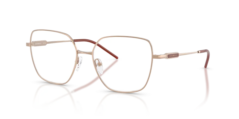 กรอบแว่นสายตา Emporio Armani EA1192-3011 Shiny Rose Gold แว่นสายตา Emporio Armani EA1192-3011 สีทองชมพู มุมสามส่วนสี่