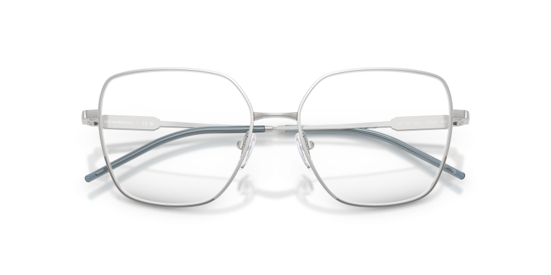 แว่นสายตา Emporio Armani EA1192-3015 สีเงินประกาย มุมโคลสอัพหน้ากรอบ
