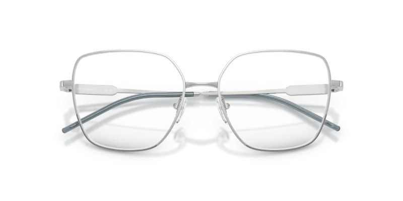 แว่นสายตา Emporio Armani EA1192-3015 สีเงินประกาย มุมโคลสอัพหน้ากรอบ