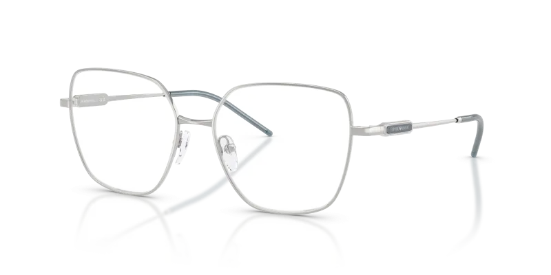 กรอบแว่นสายตา Emporio Armani EA1192-3015 Shiny Silver แว่นสายตา Emporio Armani EA1192-3015 สีเงินประกาย มุมสามส่วนสี่