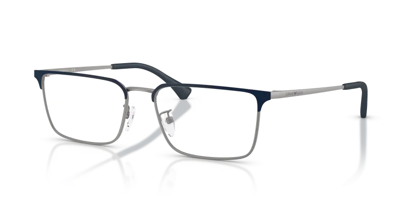 กรอบแว่นสายตา Emporio Armani EA1197D-3003 Matte Blue/Matte Gunmetal แว่นสายตา Emporio Armani EA1197D-3003 สีน้ำเงิน/กันเมทัล มุมสามส่วนสี่