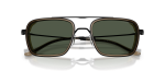 แว่นกันแดด Emporio Armani EA2162-30019A Matte Black Dark Green Polarized แว่นกันแดด Emporio Armani EA2162-30019A close-up ด้านหน้า