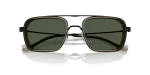 แว่นกันแดด Emporio Armani EA2162-30019A Matte Black Dark Green Polarized แว่นกันแดด Emporio Armani EA2162-30019A close-up ด้านหน้า