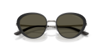 แว่นกันแดด Emporio Armani EA2177-300187 Matte Black Dark Grey Emporio Armani EA2177 300187 close-up ด้านหน้า