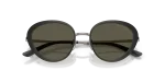 แว่นกันแดด Emporio Armani EA2177-300187 Matte Black Dark Grey Emporio Armani EA2177 300187 close-up ด้านหน้า