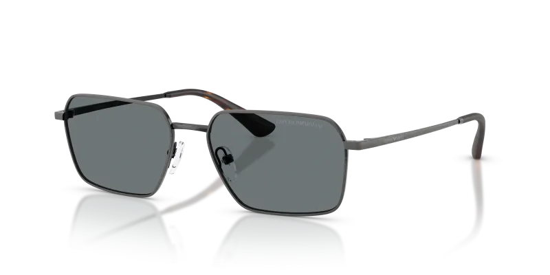 แว่นกันแดด Emporio Armani EA2178-344480 Matte Anticate Silver Dark Blue แว่นกันแดด Emporio Armani EA2178-344480 สีเงินแอนทีคเนื้อด้าน เลนส์สีน้ำเงินเข้ม