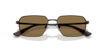 แว่นกันแดด Emporio Armani EA2178-344573 Shiny Anticate Silver Dark Brown แว่นกันแดด Emporio Armani EA2178-344573 close-up ด้านหน้า