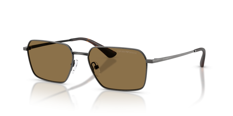 แว่นกันแดด Emporio Armani EA2178-344573 Shiny Anticate Silver Dark Brown แว่นกันแดด Emporio Armani EA2178-344573 สีเงินแอนทีคขัดเงา เลนส์สีน้ำตาลเข้ม