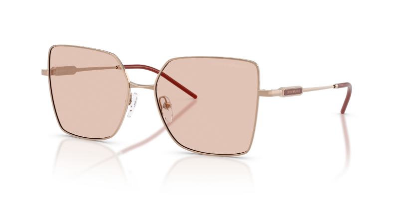 แว่นกันแดด Emporio Armani EA2179-301173 Shiny Rose Gold Light Brown แว่นกันแดด Emporio Armani EA2179-301173 ทองชมพูประกาย เลนส์น้ำตาลอ่อน ทรงสี่เหลี่ยมจัตุรัส