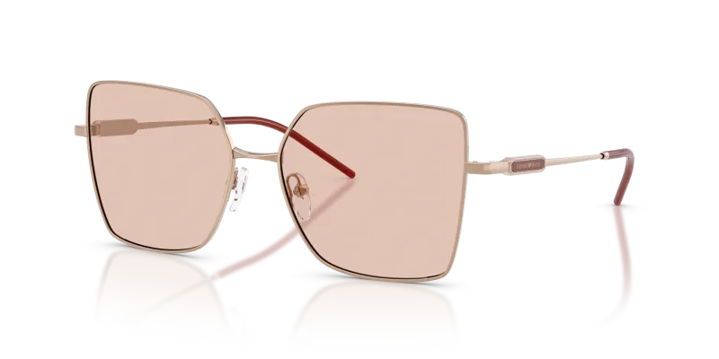 แว่นกันแดด Emporio Armani EA2179-301173 Shiny Rose Gold Light Brown แว่นกันแดด Emporio Armani EA2179-301173 ทองชมพูประกาย เลนส์น้ำตาลอ่อน ทรงสี่เหลี่ยมจัตุรัส