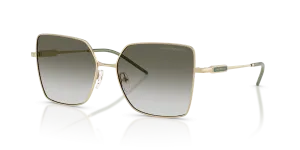 แว่นกันแดด Emporio Armani EA2179-30132A สีทองอ่อนมันเงา เลนส์ไล่ระดับสีใสไปเขียวเข้ม