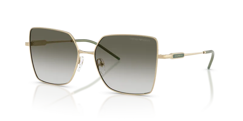 แว่นกันแดด Emporio Armani EA2179-30132A สีทองอ่อนมันเงา เลนส์ไล่ระดับสีใสไปเขียวเข้ม