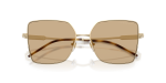 แว่นกันแดด Emporio Armani EA2179-301373 Shiny Pale Gold Dark Brown แว่นกันแดด Emporio Armani EA2179-301373 close-up ด้านหน้า