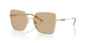 แว่นกันแดด Emporio Armani EA2179-301373 สีทองอ่อนมันเงา เลนส์น้ำตาลเข้มทึบ