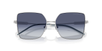 แว่นกันแดด Emporio Armani EA2179-30158H Shiny Silver Grey Gradient Blue แว่นกันแดด Emporio Armani EA2179-30158H close-up ด้านหน้า