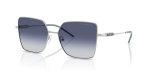 แว่นกันแดด Emporio Armani EA2179-30158H Shiny Silver Grey Gradient Blue แว่นกันแดด Emporio Armani EA2179-30158H เงินประกาย เลนส์ไล่ระดับสีน้ำเงินสู่เทาเข้ม