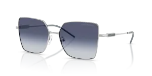 แว่นกันแดด Emporio Armani EA2179-30158H เงินประกาย เลนส์ไล่ระดับสีน้ำเงินสู่เทาเข้ม