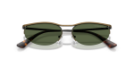 แว่นกันแดด Emporio Armani EA2180-344671 Shiny Anticate Gold Dark Green แว่นกันแดด Emporio Armani EA2180-344671 close-up ด้านหน้า