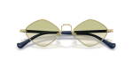 แว่นกันแดด Emporio Armani EA2182-30028E Matte Pale Gold Clear Gradient แว่นกันแดด Emporio Armani EA2182-30028E ทองด้าน ภาพระยะใกล้ด้านหน้า