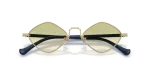 แว่นกันแดด Emporio Armani EA2182-30028E Matte Pale Gold Clear Gradient แว่นกันแดด Emporio Armani EA2182-30028E ทองด้าน ภาพระยะใกล้ด้านหน้า