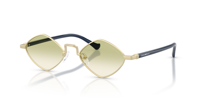 แว่นกันแดด Emporio Armani EA2182-30028E Matte Pale Gold Clear Gradient แว่นกันแดด Emporio Armani EA2182-30028E ทองด้าน มุมมองสามส่วนสี่