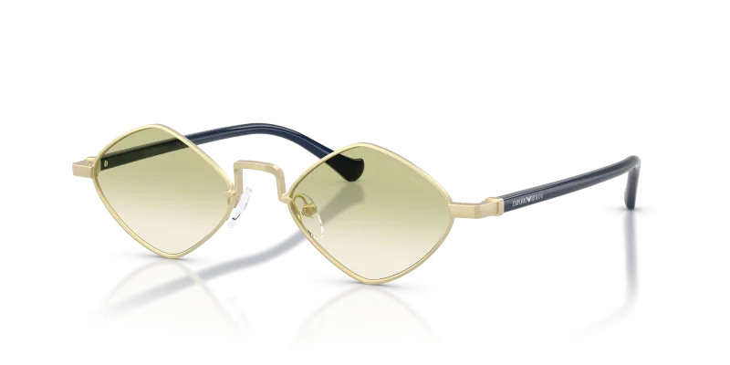 แว่นกันแดด Emporio Armani EA2182-30028E Matte Pale Gold Clear Gradient แว่นกันแดด Emporio Armani EA2182-30028E ทองด้าน มุมมองสามส่วนสี่