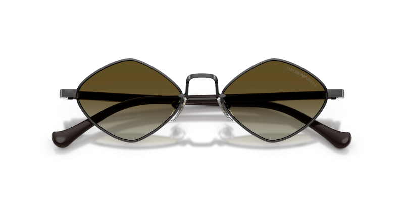 แว่นกันแดด Emporio Armani EA2182-34447Z เงินแอนทีคมันวาว ภาพระยะใกล้ด้านหน้า