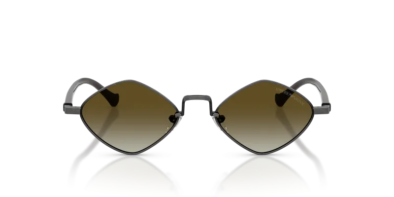 แว่นกันแดด Emporio Armani EA2182-34447Z เงินแอนทีคมันวาว มุมมองด้านหน้า