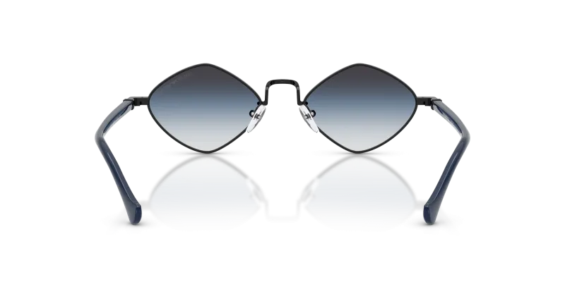 แว่นกันแดด Emporio Armani EA2182-34448G เงินแอนทีคมันวาว มุมมองด้านหลัง