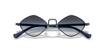 แว่นกันแดด Emporio Armani EA2182-34448G Shiny Anticate Silver Grey แว่นกันแดด Emporio Armani EA2182-34448G เงินแอนทีคมันวาว ภาพระยะใกล้ด้านหน้า
