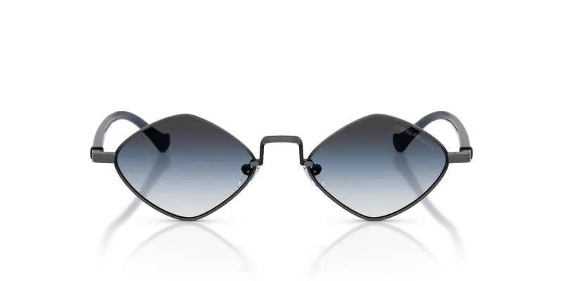 แว่นกันแดด Emporio Armani EA2182-34448G เงินแอนทีคมันวาว มุมมองด้านหน้า