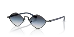 แว่นกันแดด Emporio Armani EA2182-34448G Shiny Anticate Silver Grey แว่นกันแดด Emporio Armani EA2182-34448G เงินแอนทีคมันวาว มุมมองสามส่วนสี่