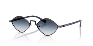 แว่นกันแดด Emporio Armani EA2182-34448G เงินแอนทีคมันวาว มุมมองสามส่วนสี่