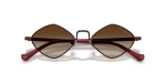 แว่นกันแดด Emporio Armani EA2182-345513 Shiny Anticate Bordeaux Brown แว่นกันแดด Emporio Armani EA2182-345513 บอร์กโดซ์มันวาว ภาพระยะใกล้ด้านหน้า
