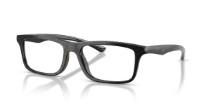 แว่นสายตา Emporio Armani EA3285U-5017 มุมเฉียง ดำมันวาว/ยางสีน้ำตาล สำหรับผู้ชาย