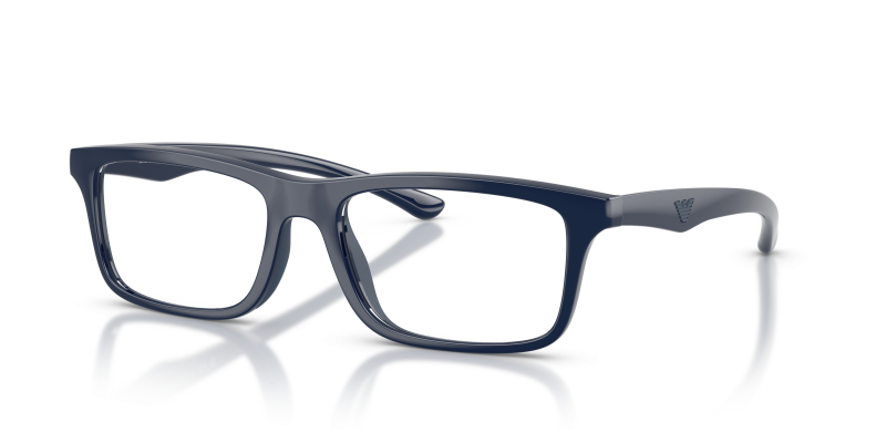 กรอบแว่นสายตา Emporio Armani EA3285U-6244 Shiny Blue/Blue Rubber แว่นสายตา Emporio Armani EA3285U-6244 มุมเฉียง น้ำเงินมันวาว/ยางสีน้ำเงิน สำหรับผู้ชาย