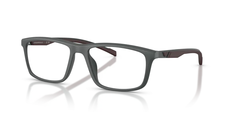 กรอบแว่นสายตา Emporio Armani EA3286U-6205 Matte Grey แว่นสายตา Emporio Armani EA3286U-6205 มุมเฉียง สีเทาด้าน สำหรับผู้ชาย