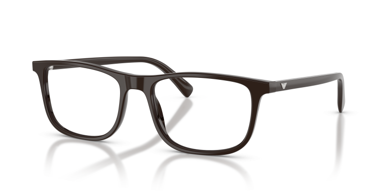 แว่นสายตา Emporio Armani EA3287F-6452 สีน้ำตาลประกาย มุมสามส่วนสี่