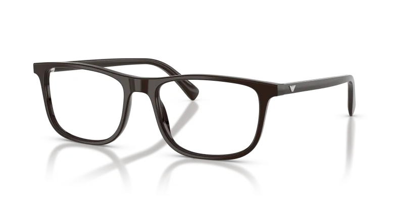 แว่นสายตา Emporio Armani EA3287F-6452 สีน้ำตาลประกาย มุมสามส่วนสี่