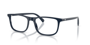 แว่นสายตา Emporio Armani EA3287F-6453 สีน้ำเงินประกาย มุมสามส่วนสี่