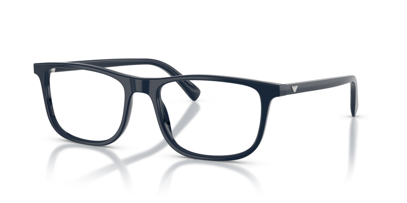 แว่นสายตา Emporio Armani EA3287F-6453 สีน้ำเงินประกาย มุมสามส่วนสี่