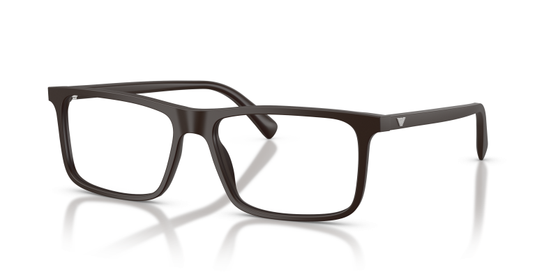 แว่นสายตา Emporio Armani EA3288F-6452 สีน้ำตาลด้าน มุมสามส่วนสี่