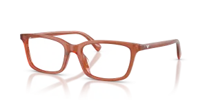 แว่นสายตา Emporio Armani EA3290U-6455 สีน้ำตาลอ่อนโอปอลมันวาว มุมสามส่วนสี่