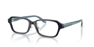แว่นสายตา Emporio Armani EA3295D-5358 สีน้ำเงินโปร่งใสประกาย มุมสามส่วนสี่