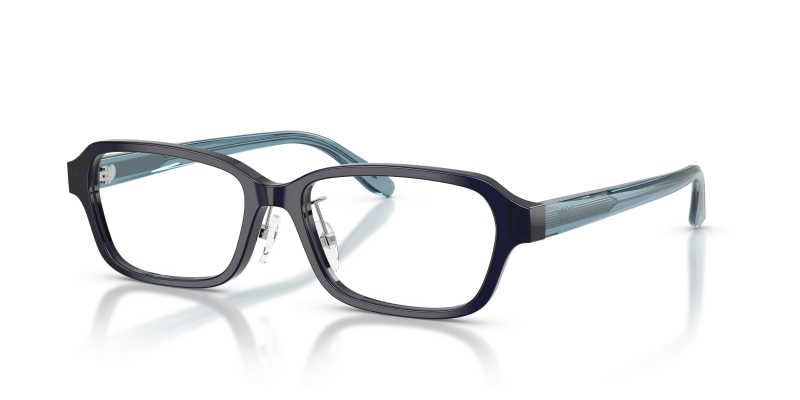 กรอบแว่นสายตา Emporio Armani EA3295D-5358 Shiny Transparent Blue แว่นสายตา Emporio Armani EA3295D-5358 สีน้ำเงินโปร่งใสประกาย มุมสามส่วนสี่