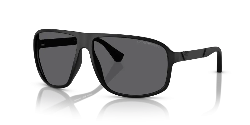 แว่นกันแดด Emporio Armani EA4029-5001T3 Matte Black Grey Polarized Emporio Armani EA4029 5001T3 แว่นกันแดดโพลาไรซ์สีเทาดำด้าน สำหรับผู้ชาย