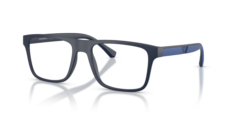 แว่นสายตา Emporio Armani EA4115V-5759 มุมเฉียง สีน้ำเงินด้าน/Bluette สำหรับผู้ชาย
