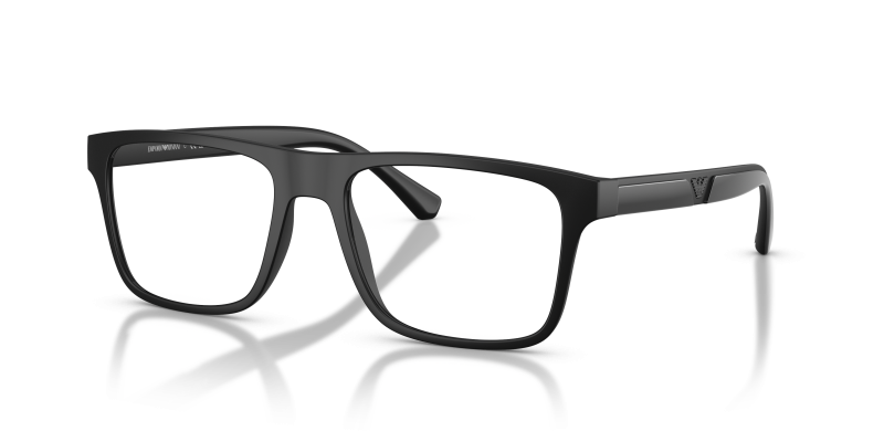 กรอบแว่นสายตา Emporio Armani EA4115V-5801 Matte Black แว่นสายตา Emporio Armani EA4115V-5801 มุมเฉียง สีด้าน/ดำประกาย สำหรับผู้ชาย